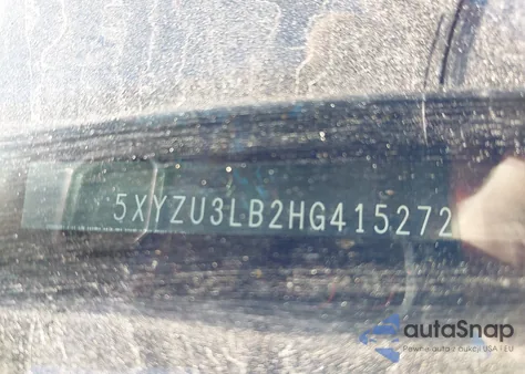 2017 Hyundai Santa Fe Sport 2.4L z USA, uszkodzony, nr VIN 5XYZU3LB2HG415272